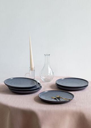 The Mia Noon Kahvaltı Takımı 6 Kişilik 17 Parça Gri 1703