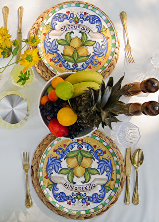 The Mia Limoncello Servis Tabağı 30 cm 6 Kişilik 