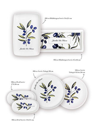 The Mia Olivos Kahvaltı Takımı 6 Kişilik 15 Parça Set 1