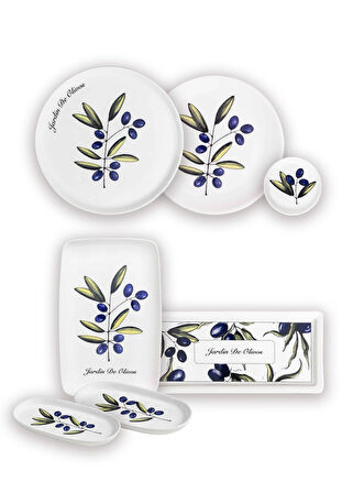 The Mia Olivos Kahvaltı Takımı 6 Kişilik 19 Parça Set 1