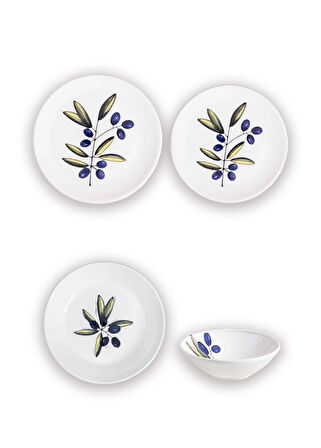 The Mia Olivos 6 Kişilik Yemek Takımı 24 Parça Set 1