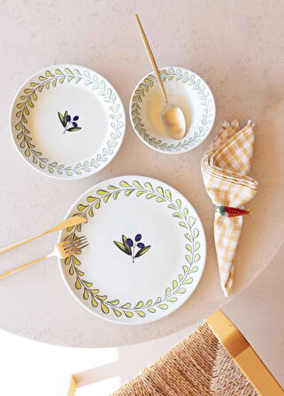 The Mia Olivos 6 Kişilik Yemek Takımı 31 Parça Set 2