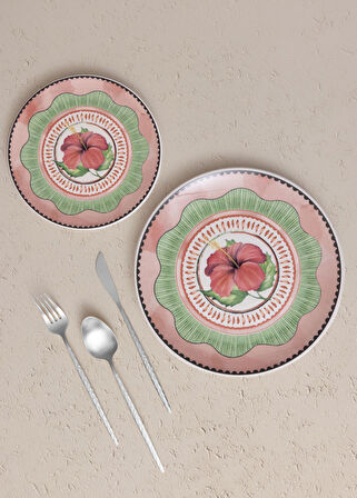 The Mia Spring 6 Kişilik Yemek Takımı 24 Parça Set 2