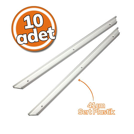 Oyuncak Dolabı Rayı Beyaz 41 cm 10'lu Set