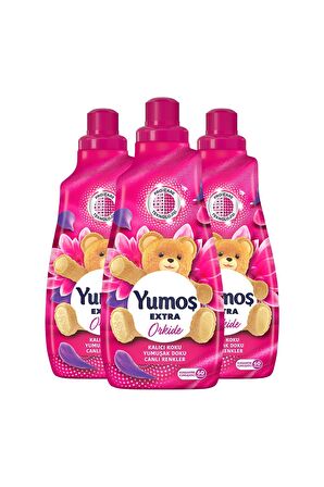 Yumoş Extra Konsantre Çamaşır Yumuşatıcısı Orkide 1440 ml 60 Yıkama 3 Adet