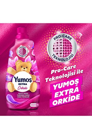 Yumoş Extra Konsantre Çamaşır Yumuşatıcısı Orkide 1440 ml 60 Yıkama 3 Adet