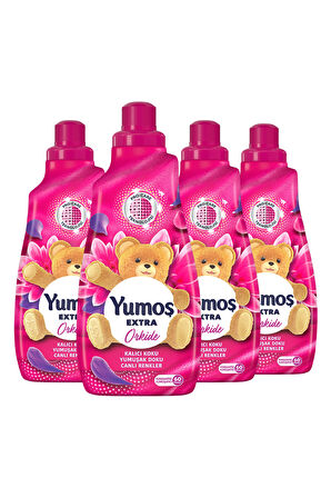 Yumoş Extra Konsantre Çamaşır Yumuşatıcısı Orkide 1440 ml 60 Yıkama 4 Adet