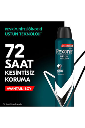 Rexona Men Invisible Black & White 72 Saat Erkek Sprey Deodorant 3 x 150 ML