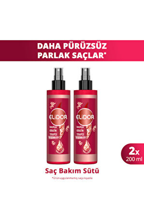 Elidor Brezilya Keratin Terapisi Saç Sütü 200 ml 2 Adet