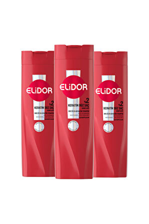 Elidor Saç Bakım Şampuanı Brezilya Keratin Terapisi 400 ml x3