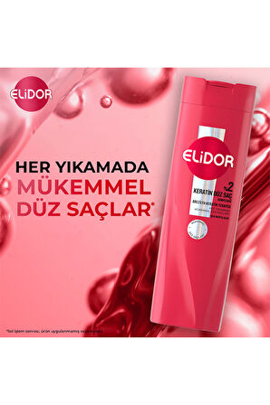 Elidor Saç Bakım Şampuanı Brezilya Keratin Terapisi 400 ml x3