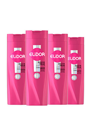 Elidor Saç Bakım Şampuanı Güçlü ve Parlak 200 ml x4
