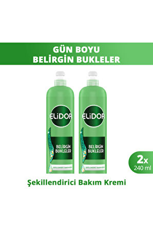 Elidor 7/24 Şekillendirici Saç Bakım Kremi Bukleler 240 ml x 2 Adet