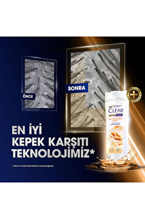 Clear Women Zencefil Özlü Kepeğe Karşı Etkili Şampuan 3 x 350 ml