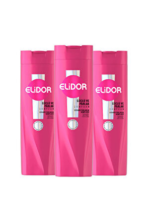 Elidor Saç Bakım Şampuanı Güçlü ve Parlak 400 ml x3 + Saç Kremi 200 ml