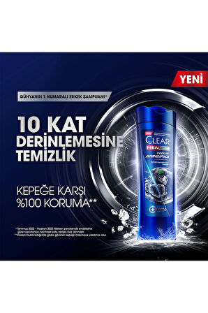 Clear Men Kepeğe Karşı Etkili Şampuan Yoğun Arındırıcı 350 ml x3