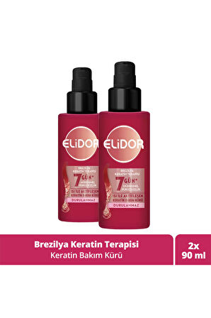 Elidor Isı İle Aktifleşen Keratin Bakım Kürü Brezilya Keratin Terapisi 90 ml x2