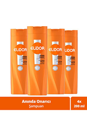 Elidor Saç Bakım Şampuanı Anında Onarıcı 200 ml x4