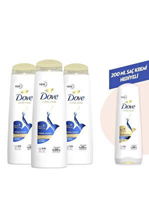 Dove Saç Bakım Şampuanı Yoğun Onarıcı Yıpranmış Saçlar İçin 400 ml x3