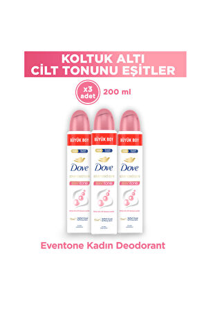 Dove Eventone Kalendula Özü Kadın Sprey Deodorant 200 ml x 3 Adet