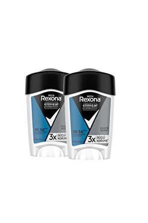 Rexona Men Clinical Protection Erkek Stick Deodorant Clean Scent 45 ml x2