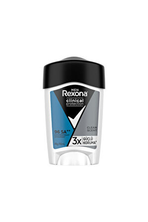 Rexona Men Clinical Protection Erkek Stick Deodorant Clean Scent 45 ml