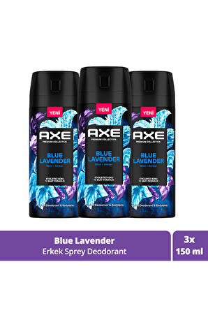 Axe Premium Collection Blue Lavender 3 Adet 150 ml Erkek Deodorant