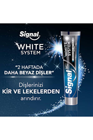 Signal White System Arındırıcı Beyazlık Florürlü Diş Macunu 75 ml 4 Adet