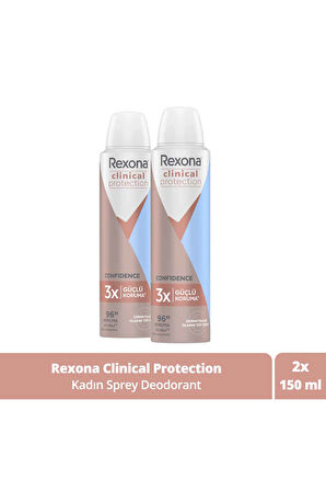 Rexona Clinical Protection Kadın Sprey Deodorant 2 x 150 ML