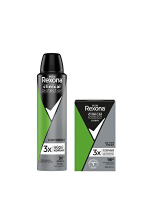 Rexona Men Clinical Protection Erkek Sprey Deodorant 150 Ml + Erkek Stick Deodorant 45 Ml