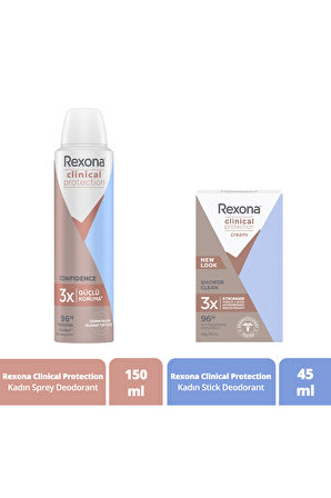 Rexona Clinical Protection Kadın Sprey Deodorant ve Stick Deodorant