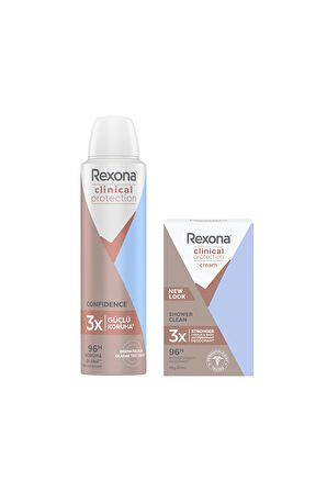 Rexona Clinical Protection Kadın Sprey Deodorant ve Stick Deodorant