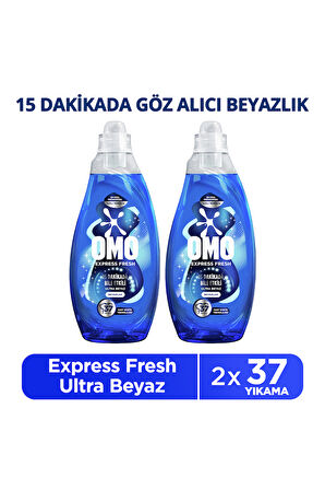 Omo Express Fresh Ultra Beyaz Sıvı Deterjan 1.48 lt 2'li