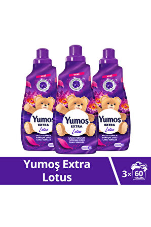 Yumoş Extra Lotus Yumuşatıcı 60 Yıkama 1.44 lt 3'lü