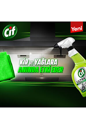 Cif Ultra Anında Etki Kir ve Yağ Çözücü 1025 ml 2'li