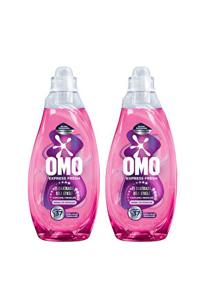 Omo Express Fresh Capcanlı Renkler Sıvı Deterjan 1.48 lt 2'li