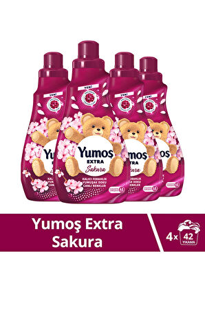 Yumoş Extra Konsantre Çamaşır Yumuşatıcı Sakura 1008 ml x4