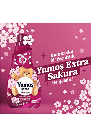 Yumoş Extra Konsantre Çamaşır Yumuşatıcı Sakura 1008 ml x4