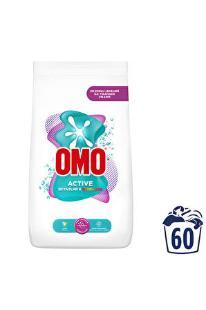 Omo Active Beyazlar ve Renkliler için 9 kg Toz Deterjan