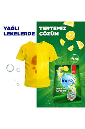 Rinso Toz Çamaşır Deterjanı Limon ve Karbonat Renkliler ve Beyazlar İçin 10 KG x1