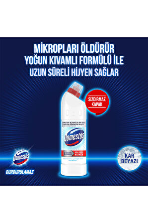 Yoğun Kıvamlı Çamaşır Suyu Kar Beyazı Maksimum Hijyen 750 ml 6 Adet