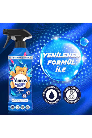 Yumoş Ev ve Tekstil Spreyi Orkide 450 ml X1 Lilyum 450 ml X1 Sakura 450 ml X1