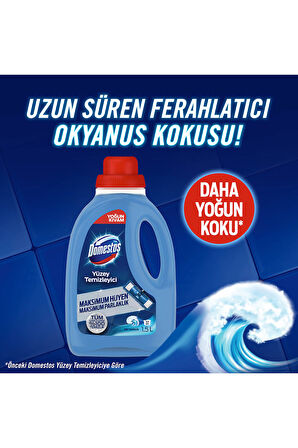 Domestos Yüzey Temizleyici Çam 1500 Mlx1 Okyanus 1500 ml X1 Bahar Çiçekleri 1500 Mlx1