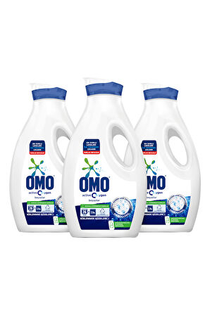 Omo Active Oxygen Etkisi Sıvı Çamaşır Deterjanı Beyazlar Için Leke Çıkarıcı 1690 ml X3