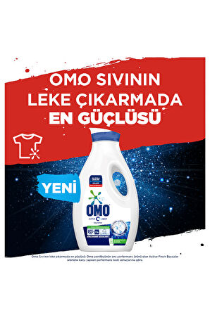Omo Active Oxygen Etkisi Sıvı Çamaşır Deterjanı Beyazlar Için Leke Çıkarıcı 1690 ml X3
