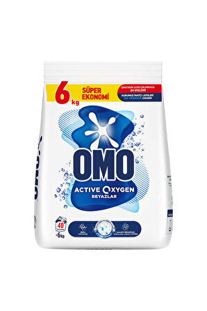 Omo Active Oxygen Beyazlar Toz Deterjanı 6 KG x1