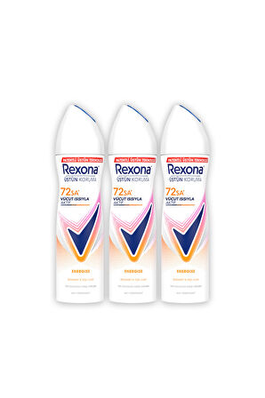 Rexona Kadın Sprey Deodorant Energise Bergamot & Yeşil Elma 150 ml x3