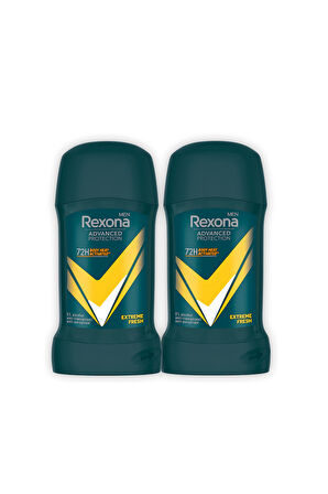 Rexona Men Advanced Protection Erkek Stick Deodorant Extreme Fresh 50 ml x2