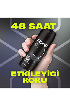 Axe Black Deodorant & Body Spray 150 ml x3