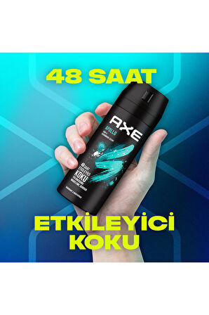 Axe Apollo Erkek Deodorant & Body Spray 150 ml x3
